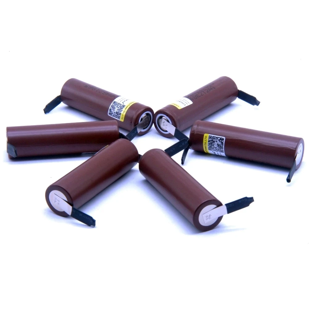 بطارية Liitokala HG2 18650 3000mAh 18650HG2 3.6 فولت تفريغ 30A ، بطاريات DBHG2 مخصصة + النيكل