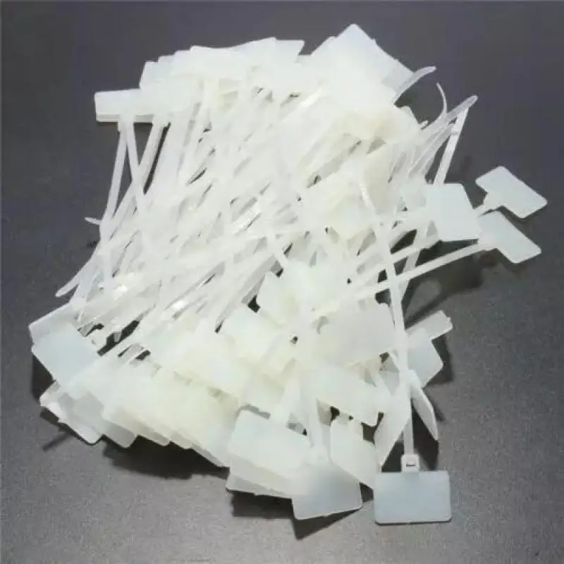 50/100pcs Zip Ties Write Wire Power Cable Label Mark Tag Nylon Self-Locking Tie Network Cable Marker Cord Wire Strap Zip