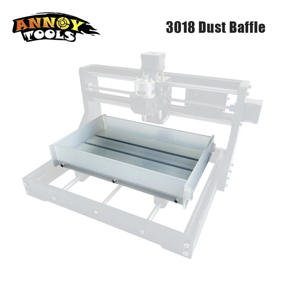 ANNOYTOOLS-Acrílico Dust Baffle para 3018 CNC Routers, Carpintaria Segurança, Acessórios de Proteção Individual