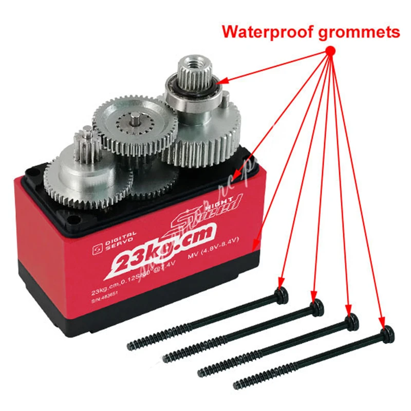 التروس المعدنية المؤازرة الرقمية عالية الجهد مقاوم للماء KINGMAX DCS2016SP 60g 21 كجم. سم لطائرة RC 28-50cc طائرة دخول المستوى سيارة روبوت
