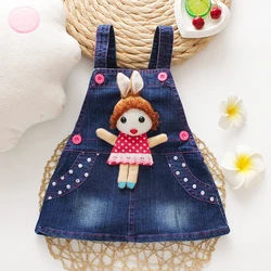 IENENS Fashion Baby Girl Jeans Skirts Child Kids Girls Denim Skirt Summer Toddler Infant Jumper Skirt 1-3Y