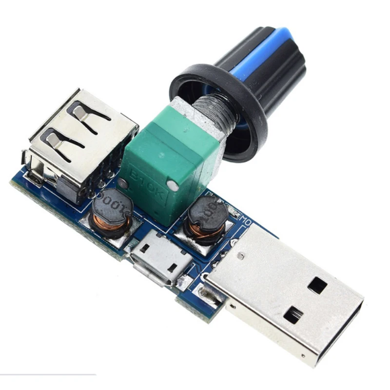 Micro USB Fan Wind Speed Controller Power: DC 4-12V / Output: DC 2.5-8V Air Volume Regulator Switch Module