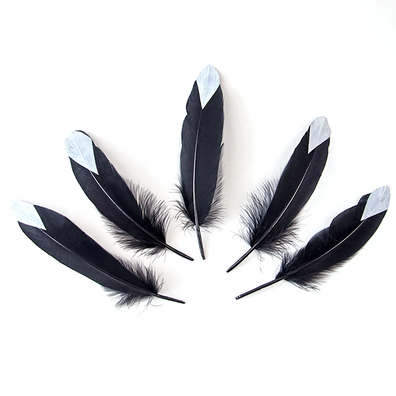 Plumes d'oie naturelles 15-20cm, 10 pièces/lot, artisanat, bricolage, fête de mariage, maison, bijoux, accessoires pour cheveux, décoration