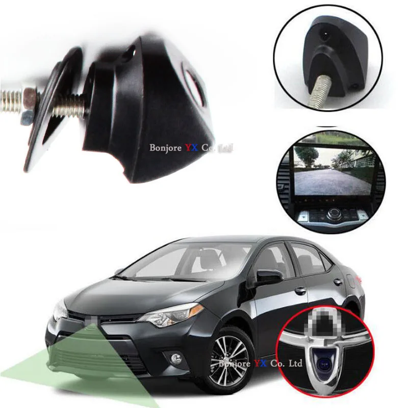Koorinwoo Widle Angel 175 deg Car Logo Front Camera For Toyota/Prado/Highlander/Land/Cruis/Camry/Corolla/Yaris/VIZI/REIZ/Verso