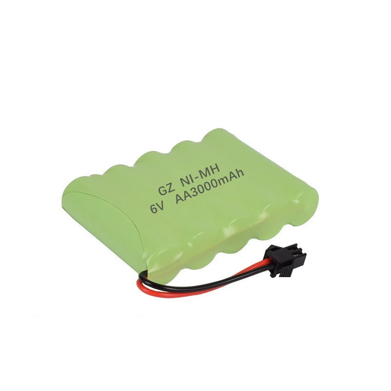 Upgrade 6V 3000Mah Nimh Acculader Sets Voor Rc Speelgoed Auto 'S Tankwagen Robots Kanonnen Boten Aa Ni-Mh 6V Oplaadbare Batterij Pack