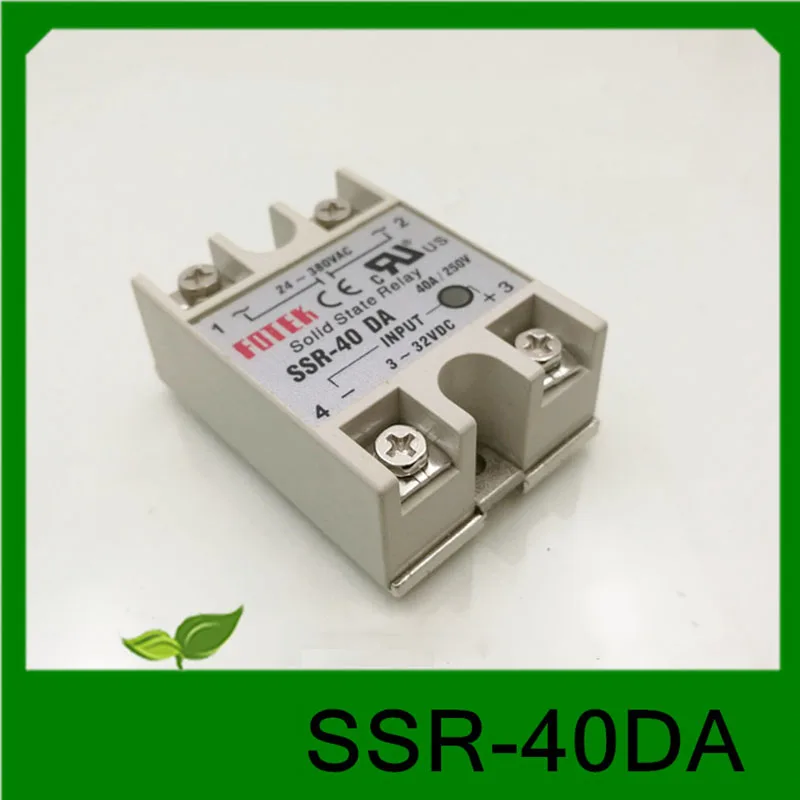 1 قطعة جديد الحالة الصلبة تتابع SSR-40DA السيليكون تسيطر تيار مستمر التحكم التيار المتناوب الألومنيوم قاعدة لوحة مرحلة واحدة SSR 380 فولت