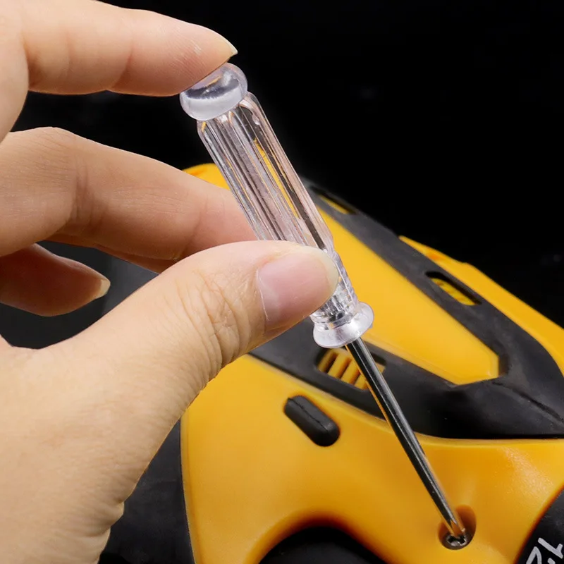 Mini Transparent Crystal Screwdriver 3mm Phillips Slotted Screw Driver Repair Manual Precision Home Appliances Car Repair Tool