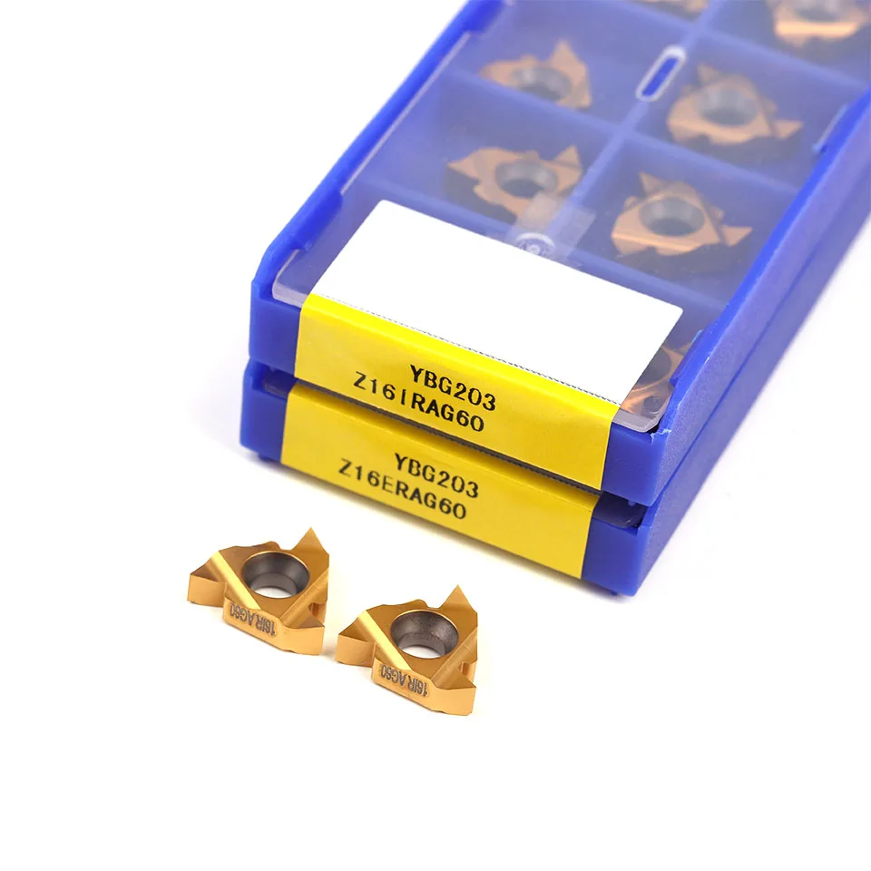 Imagem -06 - Carboneto de Inserção Ferramenta Torno Cnc Usinagem Carboneto de Rosca Inserção Alta Qualidade Ferramenta Z16er Z16ir Ag60 Ybg203