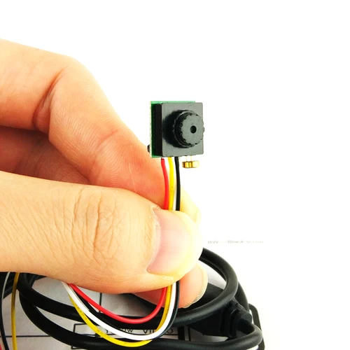 Imagen 2 del producto Mini cámara FPV 12x12mm 700TVL 3,6mm lente pequeña Micro CMOS cámara de vídeo a Color con micrófono/Audio para FPV Quadcopter/Racing/Drone