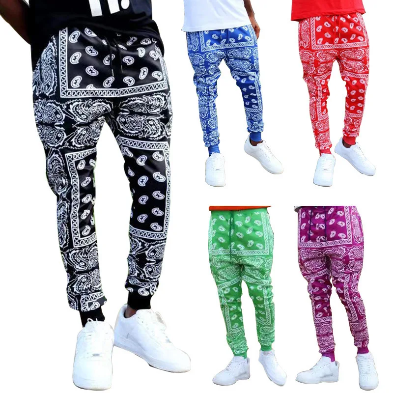 

New 3D Printing Bandana Fashion Men Women Tracksuits Crewneck Hip Hop Pants Plus Size S-7XL Streetwear