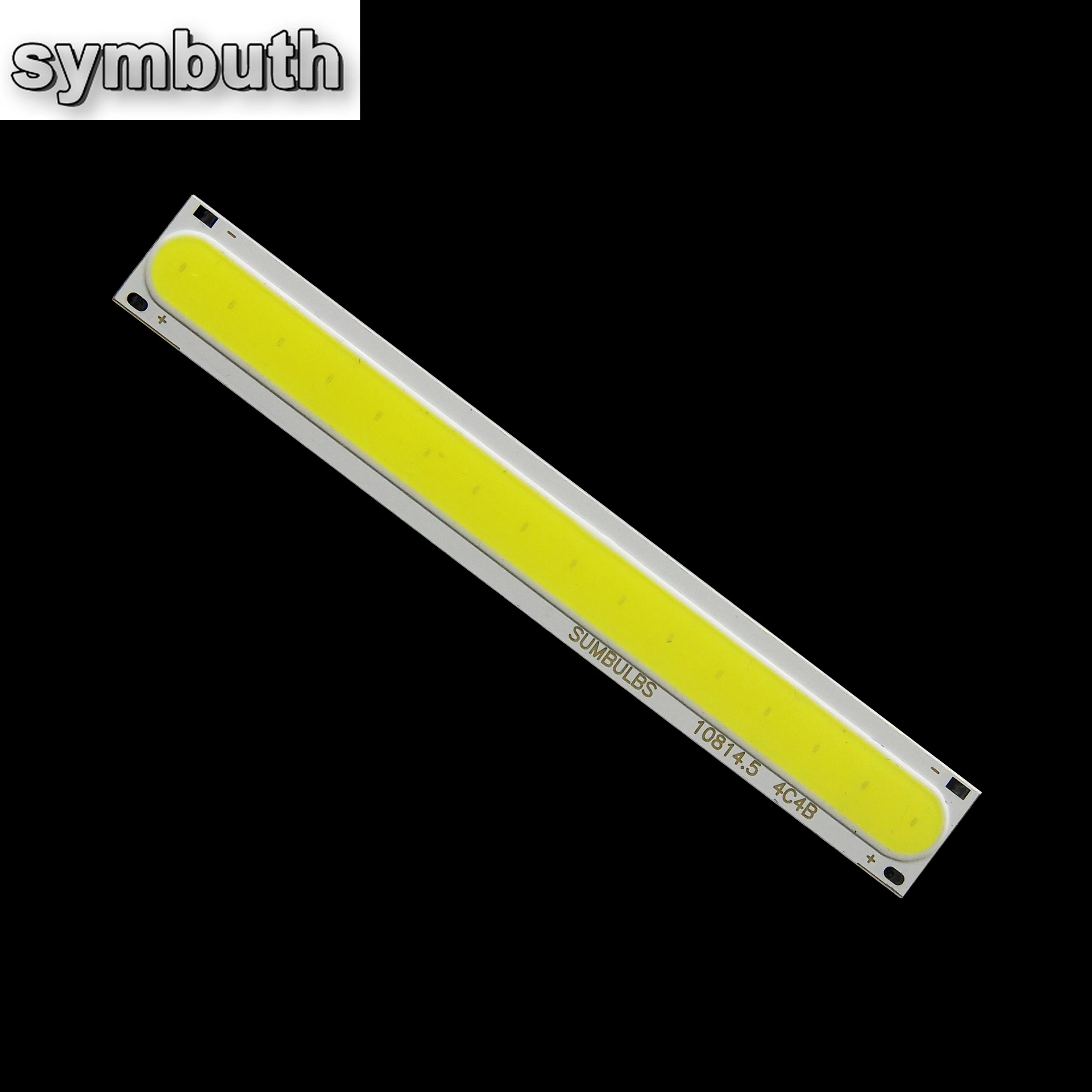 Taśma COB LED źródło światła DC12V 108x15mm 4W Chip na pokładzie ciepły 3000K zimny 6500K dla rodzajów Lamp do DIY