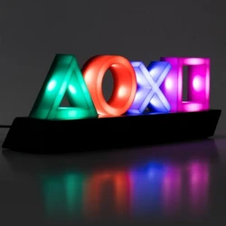 Colorful Game Icon Lamp for PS4 Mood Flash Sound Control Neon Sign Light USB Power/Battery Powered Bar Club KTV Wall Decoration