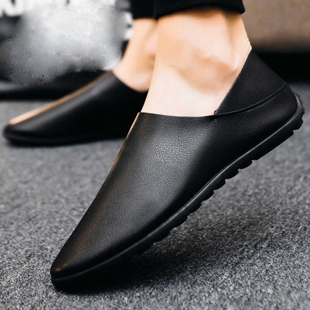 Men Artificial Leather Loafers slip on breathable Fashion Party shoes business leisure man shoes Comfortable Men's Boat Footwear