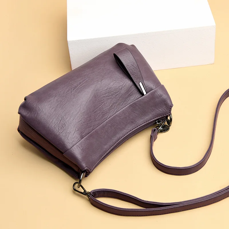 New Arrive 2024 Women\'s Genuine Leather Shoulder Bags Casual Small Messenger Bags Ladies Elegant Crossbody Bags bolsa feminina