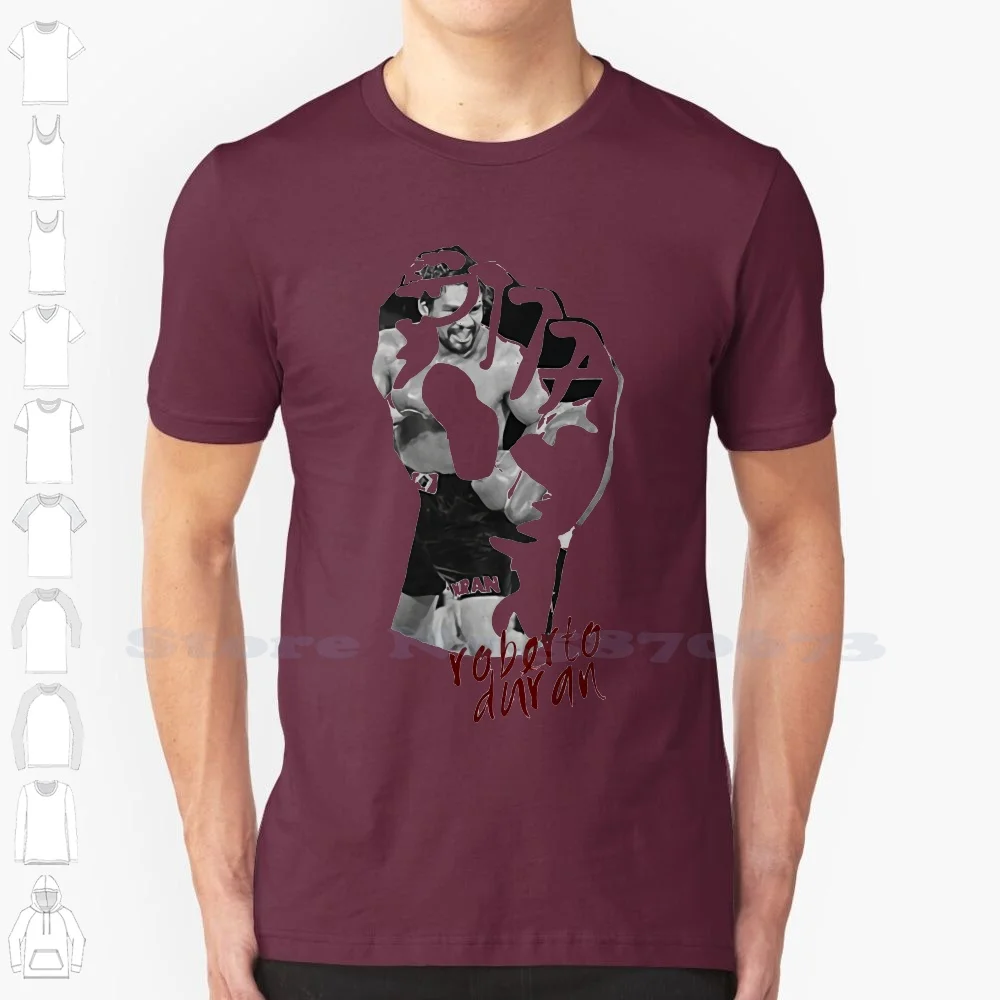 

Printed Men T Shirt Short Sleeve Funny Tee Shirts Men's Boxer Roberto Duran Tribute T Shirt M84