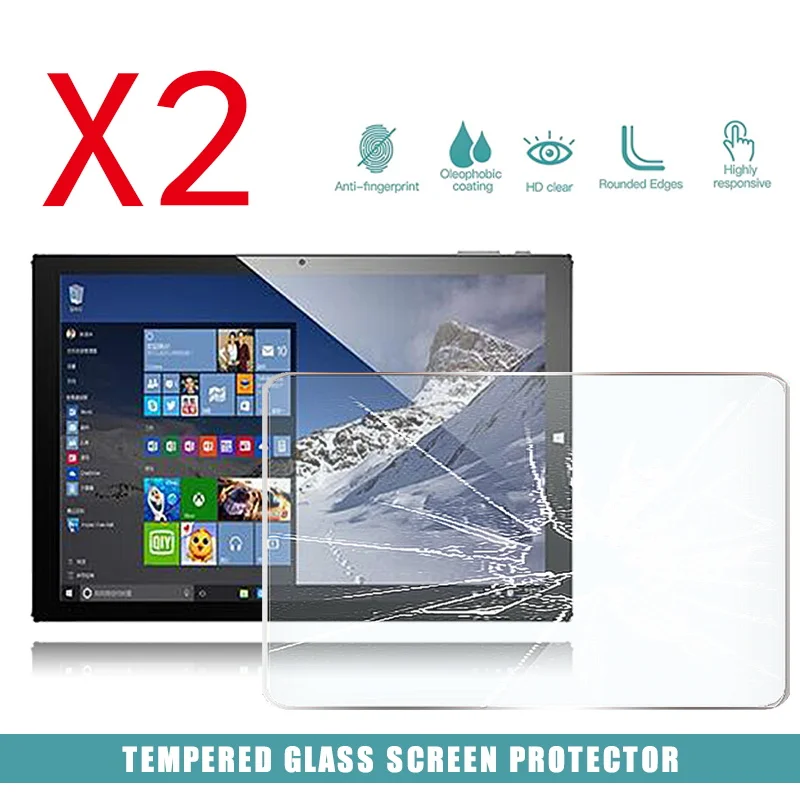 2Pcs Tablet Pelindung Layar Anti Gores Cover untuk Teclast Tbook 10 S Tablet Wi-Fi Anti-Fingerprint Tempered Film