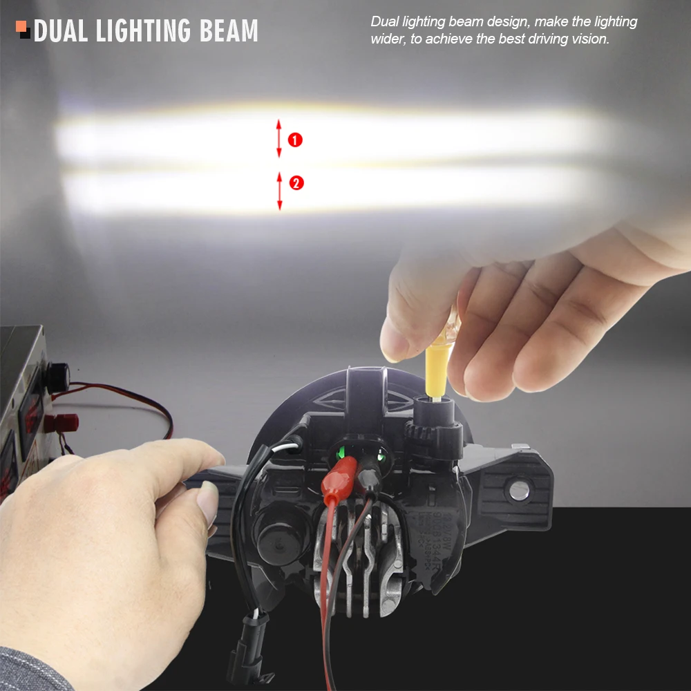 2in1 Car Right + Left LED Fog Light Assembly Angel Eye Daytime Running Lamp DRL 30W 8000LM 12V For Nissan X-Trail T30 2001-2006