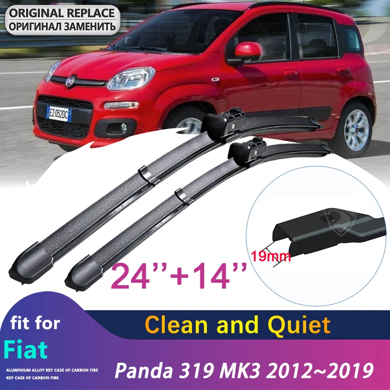 

Car Wiper Blades for Fiat Panda 319 MK3 2012~2019 2013 2014 2015 2016 2017 Front Window Windshield Windscreen Car Accessories