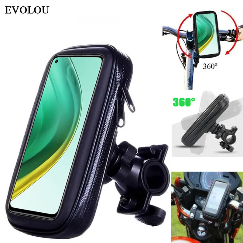 Pouch For Xiaomi Mi 10T Pro Note 10 Lite X3 NFC Redmi Note 9 9S 9A Waterproof Cover Mobile Stand Bicycle Motorcycle Phone Holder