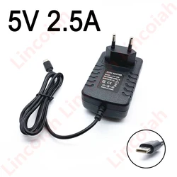 1PCS DC 5V 2.5A 2500mA Charger Power Adapter Type-C USB for Android TV Box for UGOOS X3 Pro X3 CUBE X3 PLUS media TV Box