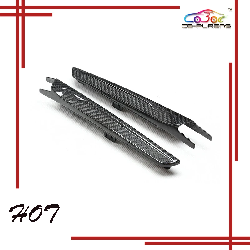 2014 2015 2016 For BMW F80 M3 F82 F83 M4 Gloss Black Real Carbon Fiber Replacement Type Styling Car Side Fender Air Vent Trim