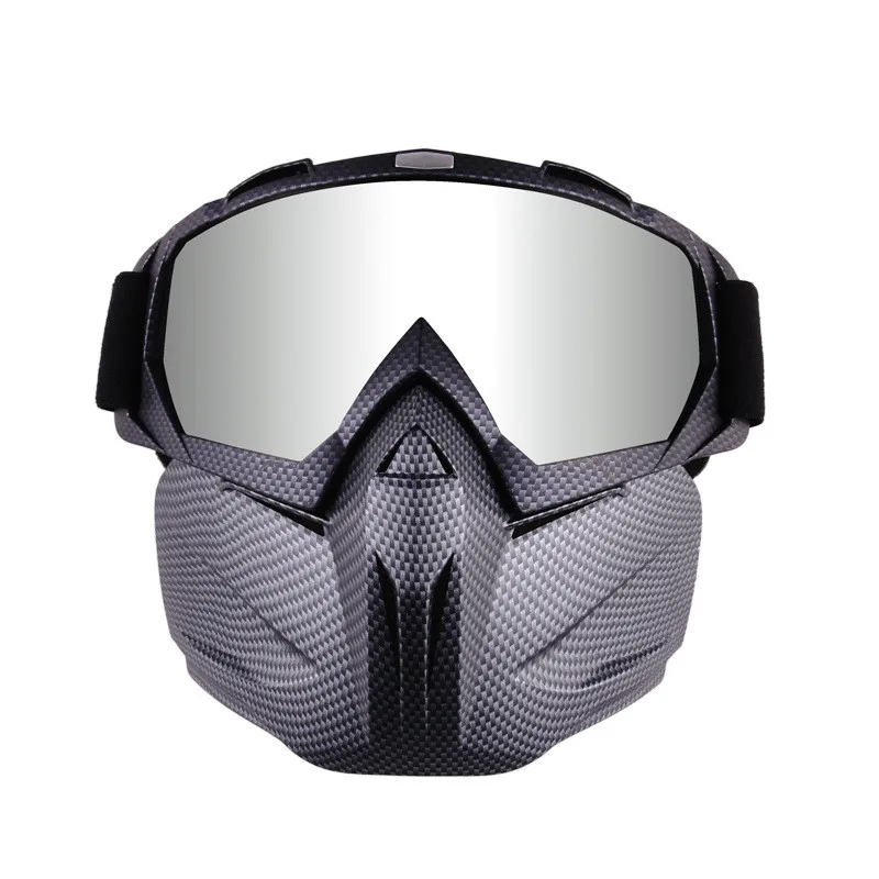 Windproof Anti-UV Ski Goggles with Detachable Mask Winter Sports Skiing Snowboard Eyewear Outdoor Motorcycle Snowmobile Glasses