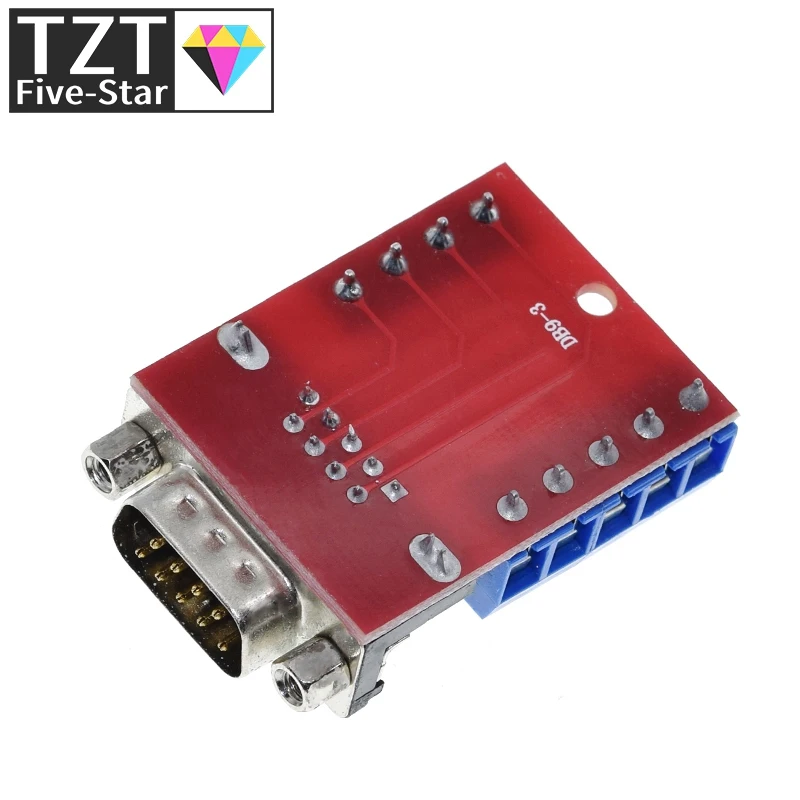 1/3 Stück DB9 Stecker-Buchse-Adapter Signalanschlussmodul RS232 Seriell-zu-Anschluss DB9-Stecker – Detail 7