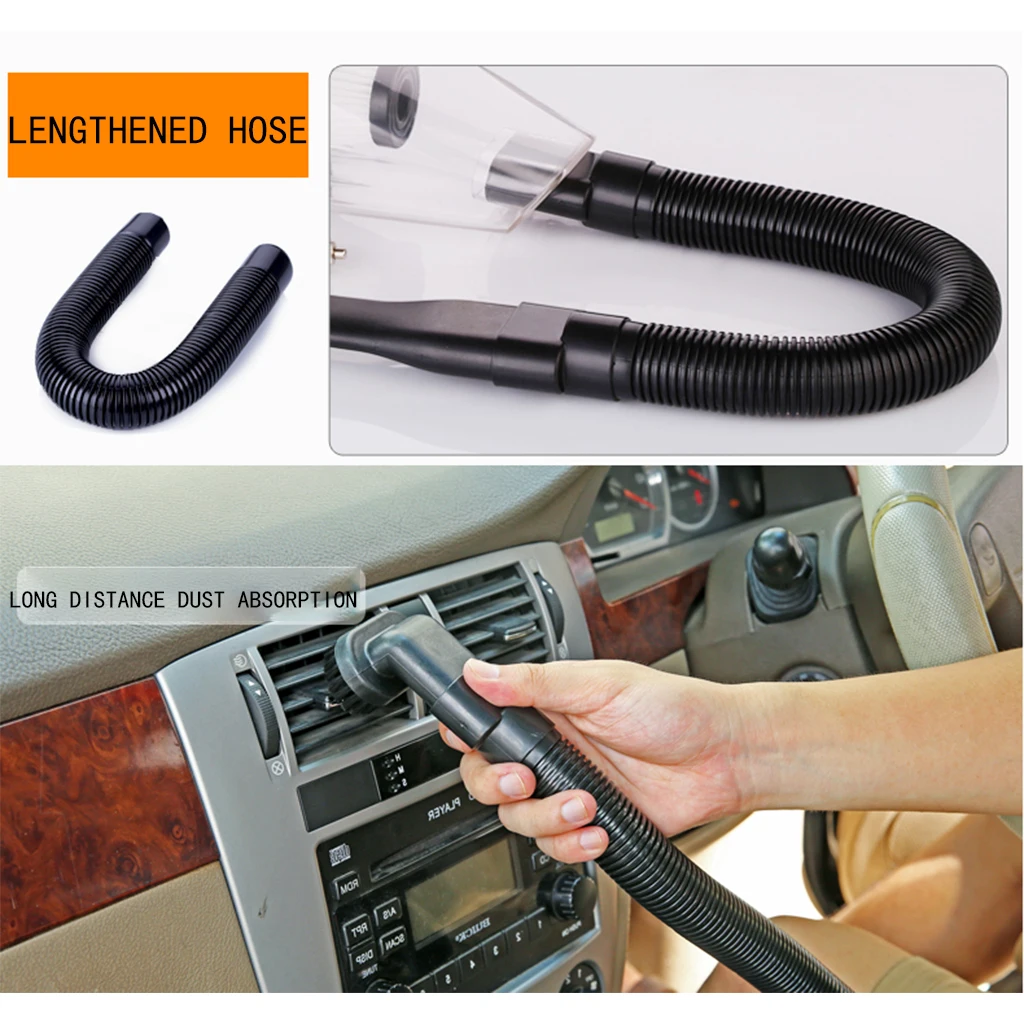 12V 120W Car Vaccume Cleaner Poweful Cyclone Suction Home Portable Handheld Vacuum Cleaning Dust Collector Universal Mini