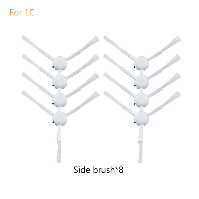 8 قطعة الروبوت فراغ نظافة الجانب فرشاة اكسسوارات ل xiaomi mijia 1C فراغ نظافة التلقائي تنظيف فرشاة أجزاء