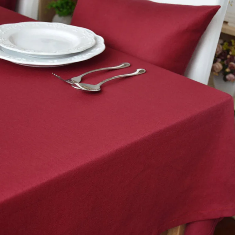 Washable Tablecloth for New Year, Table Cloth, Placemat, Table Flag, Wedding Decoration, Banquet, Textiles, Purple and Red