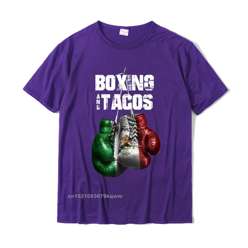 Boxing And Tacos Funny Mexico T-Shirt Oversized Men Tshirts Cotton Tops Tees Casual Camisas Hombre Fast Ship