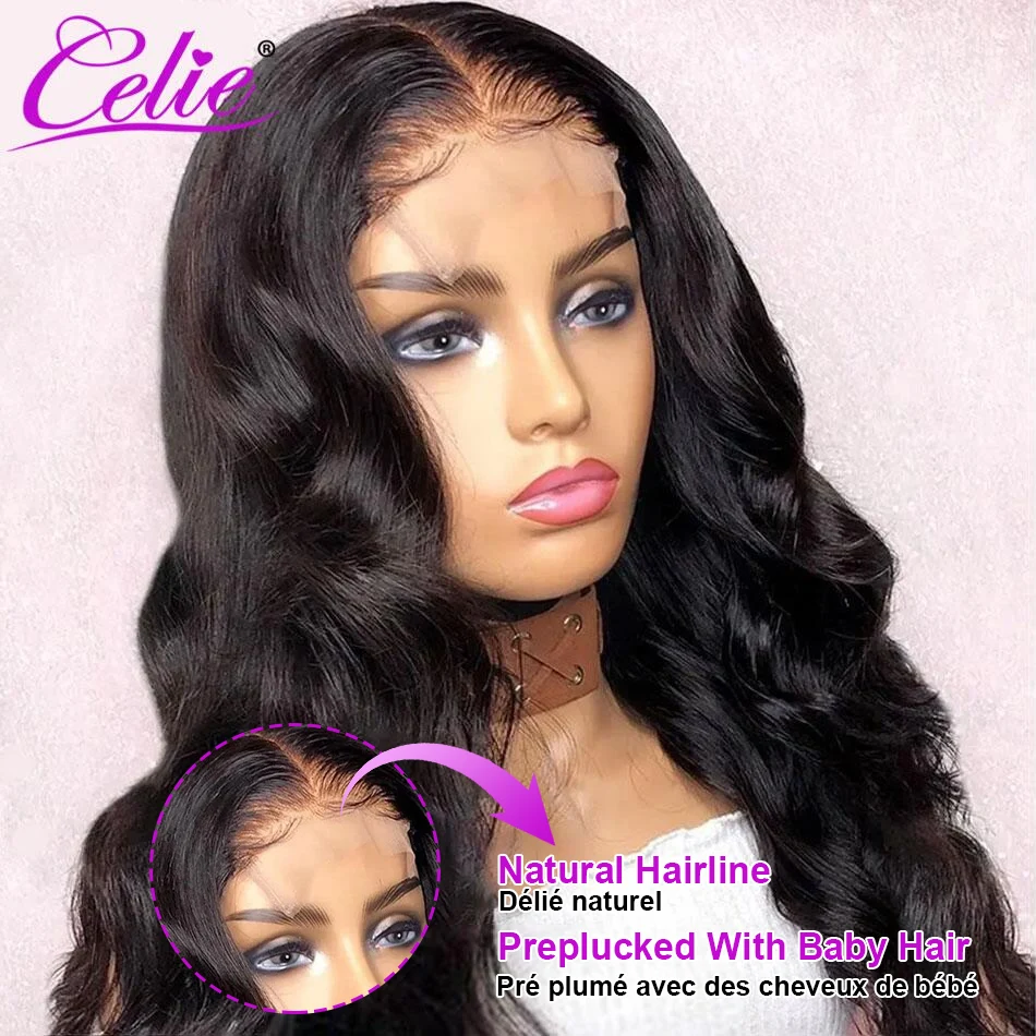 Celie Hair Body Wave 6x5 Lace Wig HD Transparent Lace Wigs For Women Human Hair Wigs Glueless Lace Closure Wig