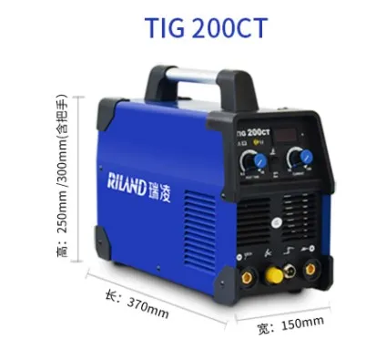 TIG-200CT инверторный DC TIG дуговая сварка/электросварочный сварочный аппарат двойного назначения 220 В портативный