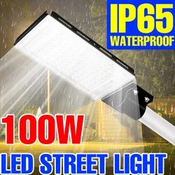 LED Street Light Outdoor Spotlight IP65 Waterproof Floodlight Garden Courtyard Lighting Cold/Warm White LED Wall Lamp AC220-240V