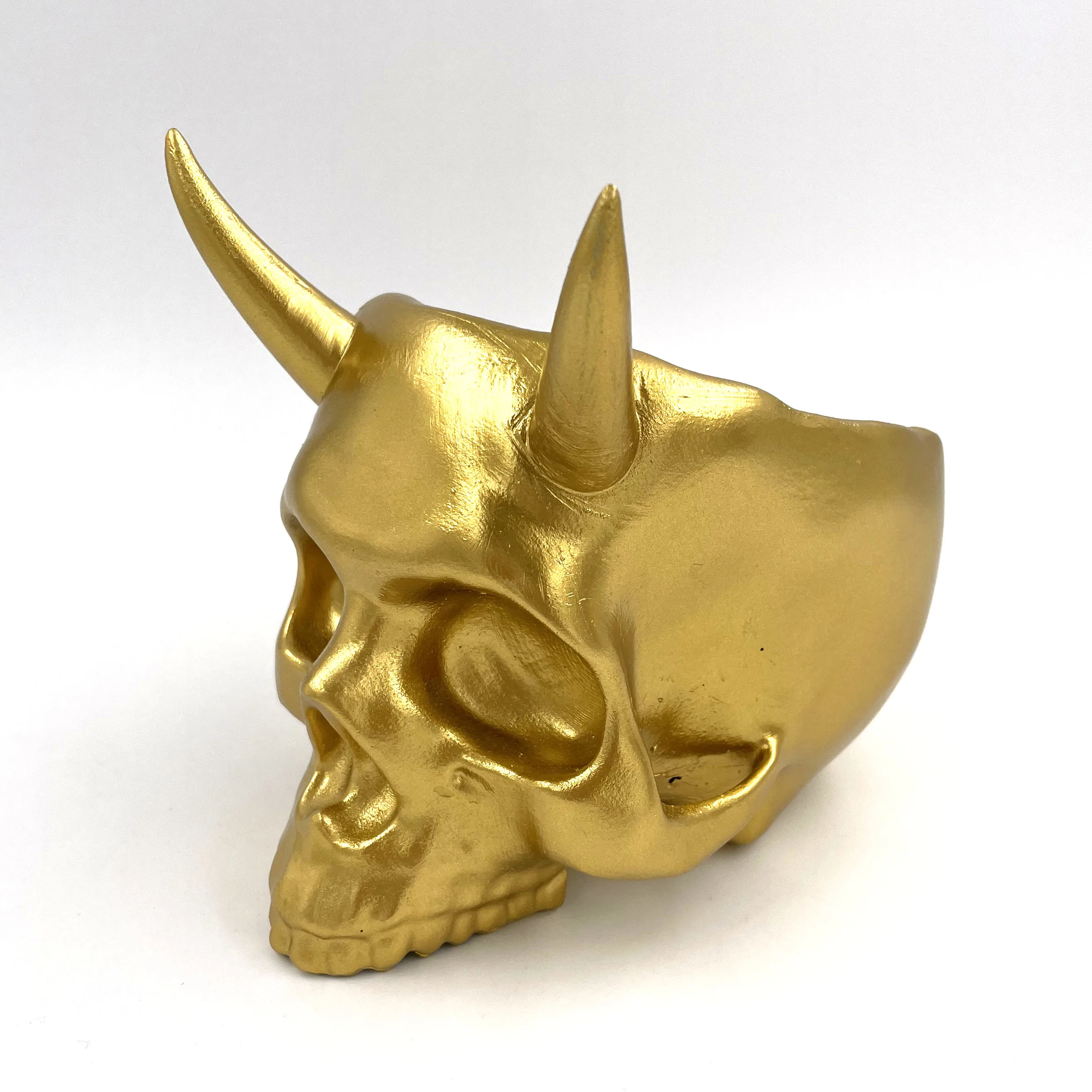 الجمجمة زارع حامل الراتنج زهرة العصارة وعاء هيكل عظمي الزهرية وعاء حلوى هالوين طبق تمثال النحت الهيكل العظمي