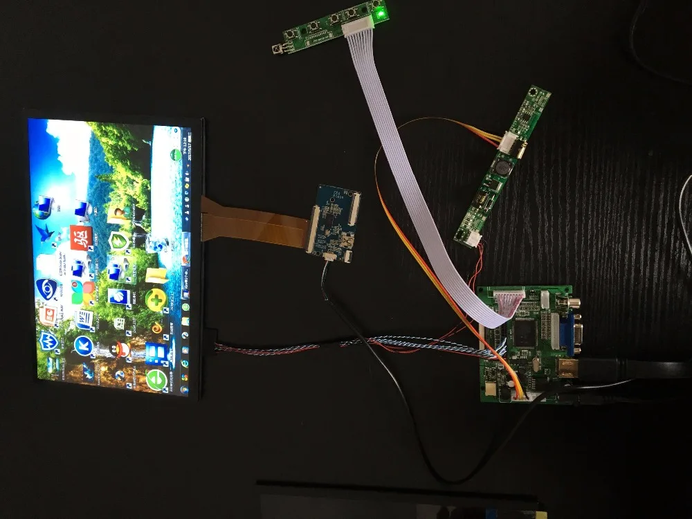 10,1 zoll 1280x800 LCD Display 10 Punkt Kapazitiven Touchscreen Fahrer Board-Controller Tastatur Kit Raspberry Pi