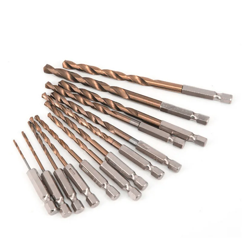 O cobalto de hss m35 que contém o bocado sextavado do parafuso da pata de aço de alta velocidade completa que moer a perfuração de madeira de aço inoxidável e da placa de aço