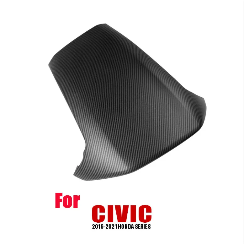 Cubierta embellecedora para salpicadero de coche Honda Civic, visera de carbono, 2016-2021