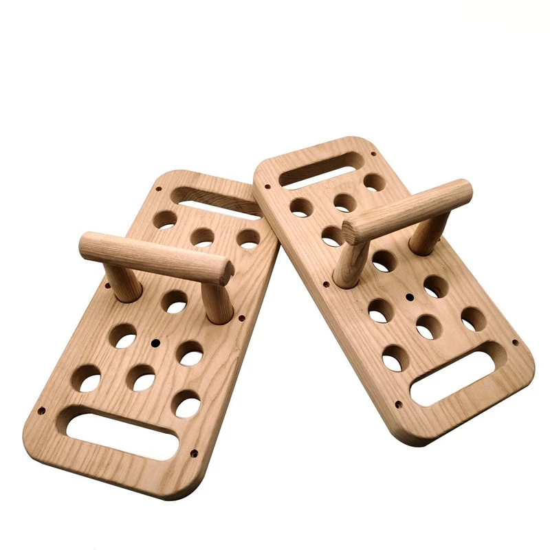 

Wooden Pull Up Boards Wall Mounted Rock Climbing Fingerboard Core Strength Endurance Building Hangboards Pull-up Grip