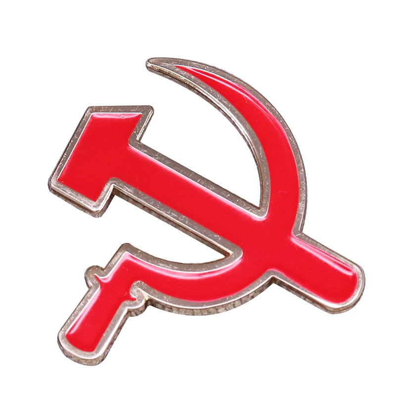 Hammer and sickle badge Soviet communism accessory