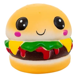 Hamburger Squishy Soft Squishies Toy, Slow Rising Squeeze Toys, Parfumé, Souligné Charleroi, Nouveauté, Antistress, Cadeau de Noël