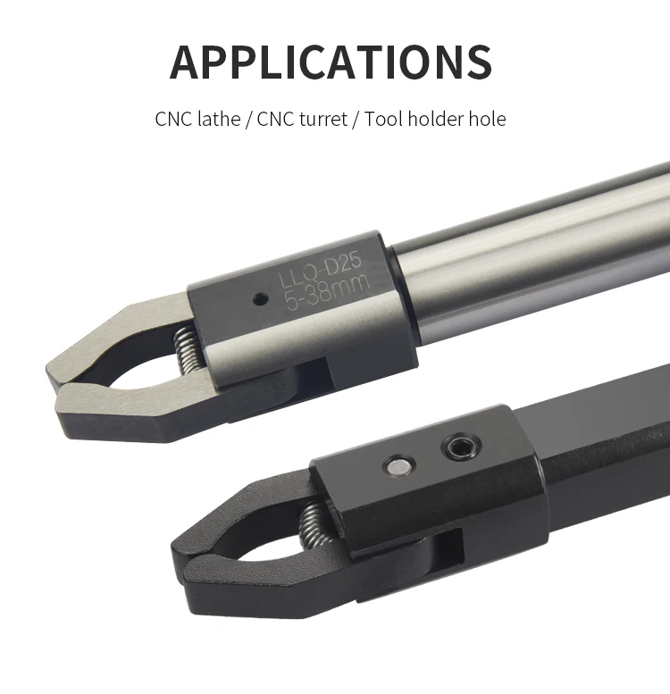 CNC Square Handle/Round Handle Automatic Puller For Lathe Puller LLQ-W16/W20/D20/W25/D25/D32 Cemented Carbide Puller 2-40/3-58mm