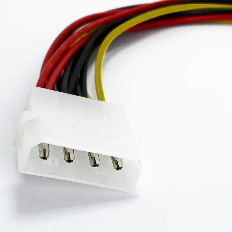 Mới 4 Pin IDE 1-To-3 Molex IDE Cung Cấp Điện Chia Cổng Exentsion Cáp Dây