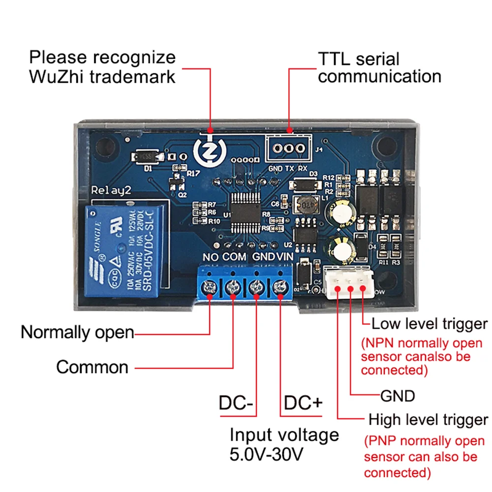 DC 5-30V LED Digital Timer Delay Relay Module Trigger Cycle Timer Delay Switch Anti-overshoot Timing Control Board 5V 12V 24V