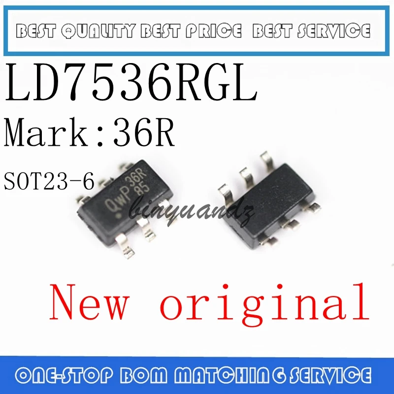 20PCS~100PCS 100%New original LD7536 LD7536R LD7536RGL 36R SOT-23-6