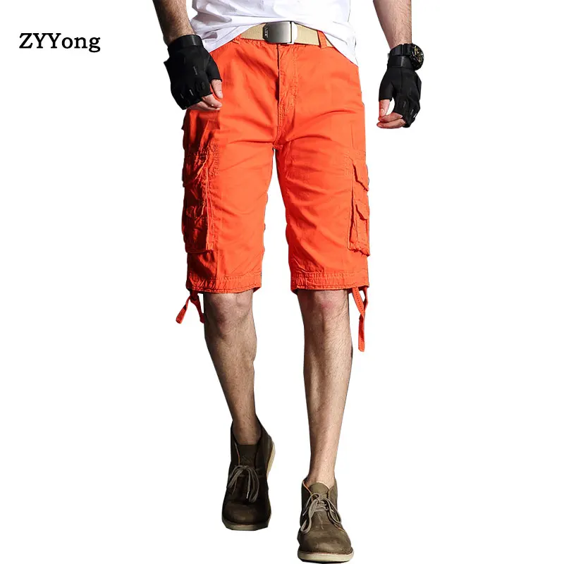 

Cotton Mens Cargo Shorts 2020 New Summer Fashion Male Shorts Multi-Pocket Casual Camo Outdoors Tolling Homme Short Pants