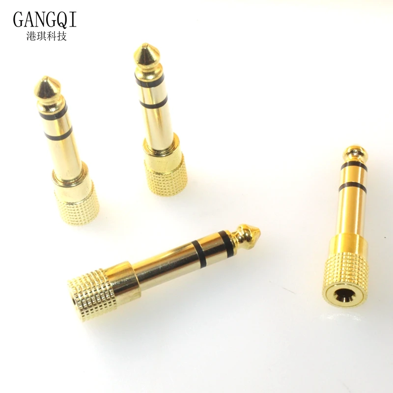 Аудиоадаптер для наушников с разъемом «Мама», 6,3 мм, 1/4 дюйма