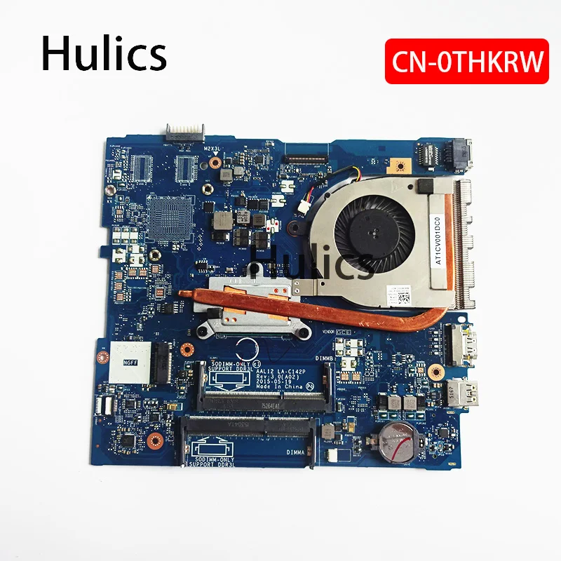 

Hulics Used AAL12 LA-C142P For Dell Inspiron 5555 5755 Laptop Motherboard A6-7310 CPU CN-0THKRW 0THKRW DDR3L With Heatsink