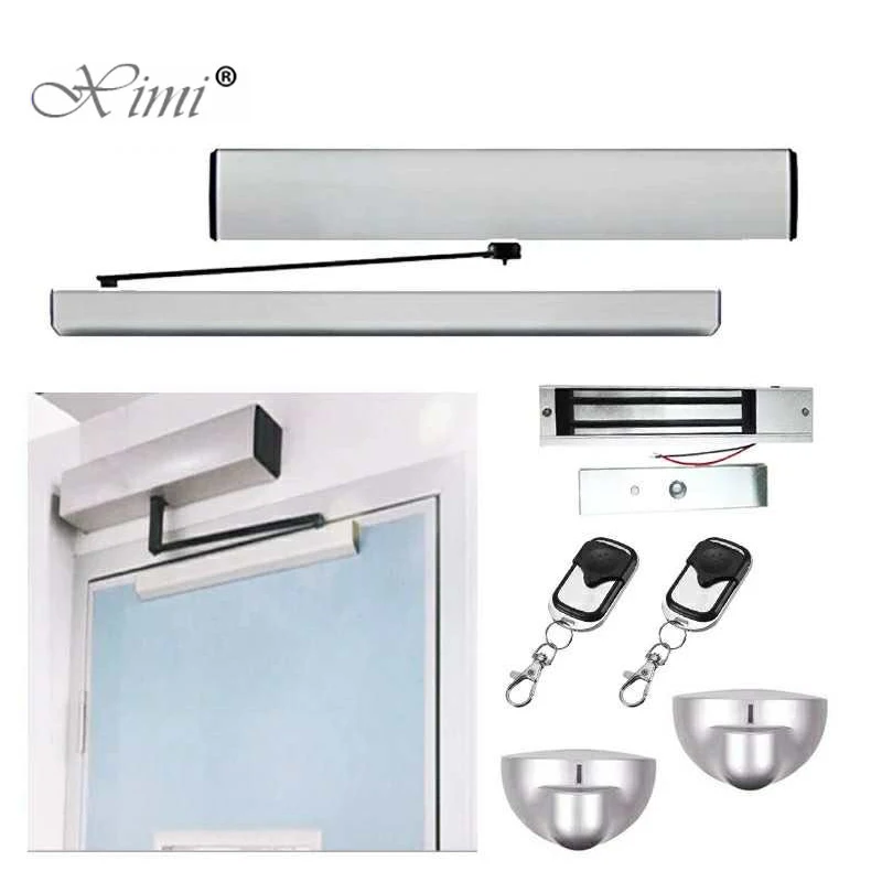 Imagem -02 - Porta de Vidro Elétrica Inteligente Swing Door Closer Operador Automático Porta Automática Sistema Aberto Fechado