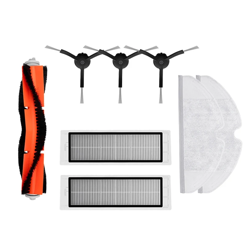 Lavável aspirador de pó peças para roborock e4 e 4 robô vassoura principal escova lateral filtro de pano kits acessórios roborocke4